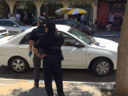 صور: الشرطة تطارد سائق في يافا بعد اصطدامه بمركبة بداخلها طفلين